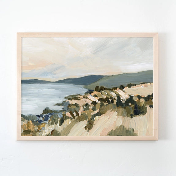 "Windy Coast" Framed Art Print