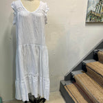 CC - Linen Eyelet Dress