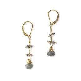 TL JFZ Gemstone Dangle Earrings