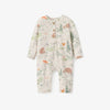 BA - Bear Print Organic Muslin Baby Jumpsuit