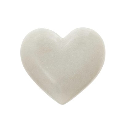 NS White Marble Heart