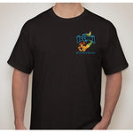 -NPB Tee -   Big Corona - Newport Beach T Shirt in Black, by Rick Rietveld
