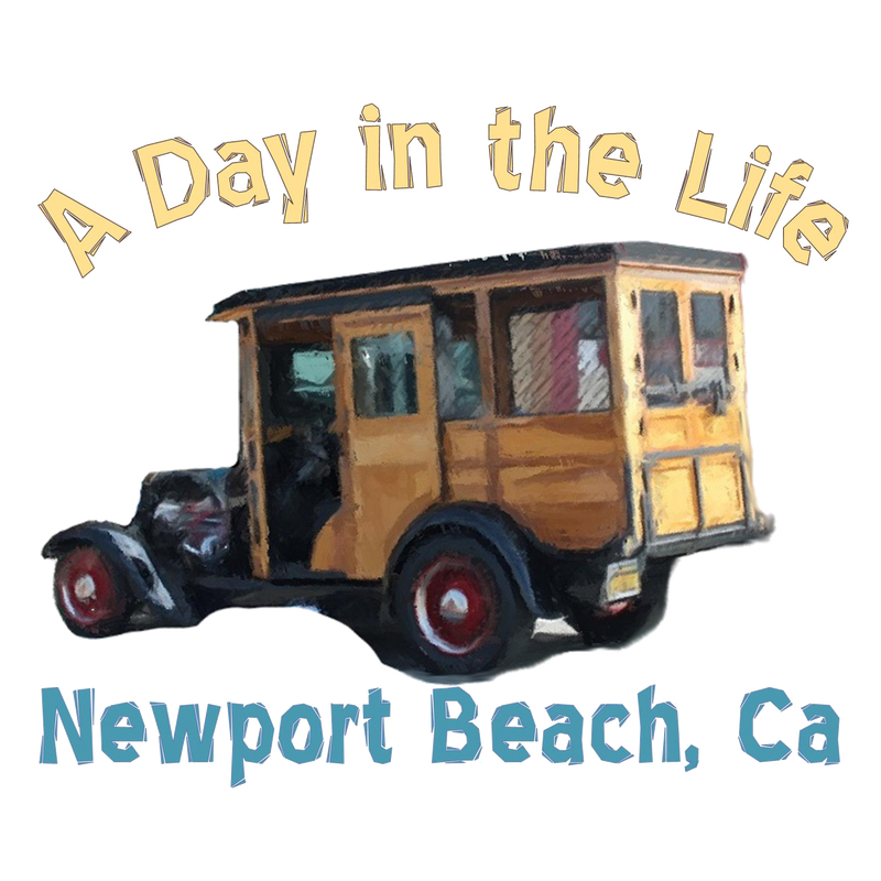 -NPB Tee -  A Day in the Life - Newport Beach T Shirt in White