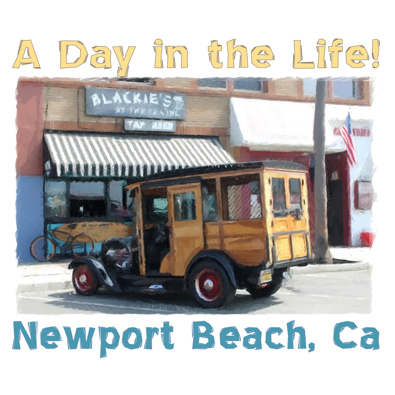 -NPB Tee -  A Day in the Life - Newport Beach T Shirt in White