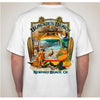 -NPB Tee -   Blackie's Beach - Newport Beach T Shirt in White, by Rick Rietveld