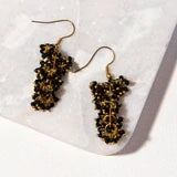 TL JIA Glass and Brass Drop Earring