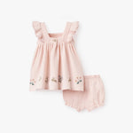 BA - Gardner Picnic Organic Muslin Solid Dress w/ Bloomer