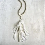 TL JLR Sari Silk Tassel Necklace