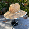 D Woolamai surf straw hat- stone