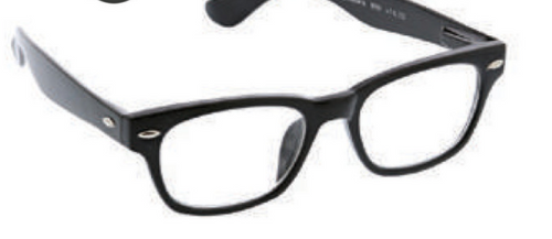 The Clark Focus frames, by Peepers, are a soft square reader glass, in black.