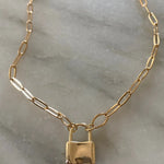 TL JSR Lock Link Necklace