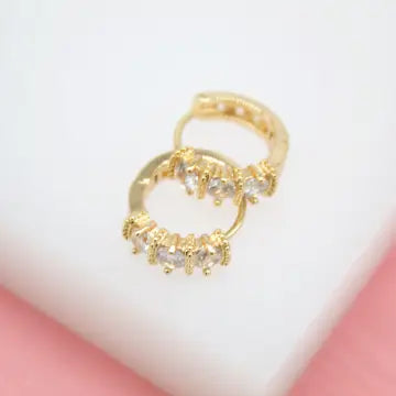 TL JM 18K GF Huggie Earring