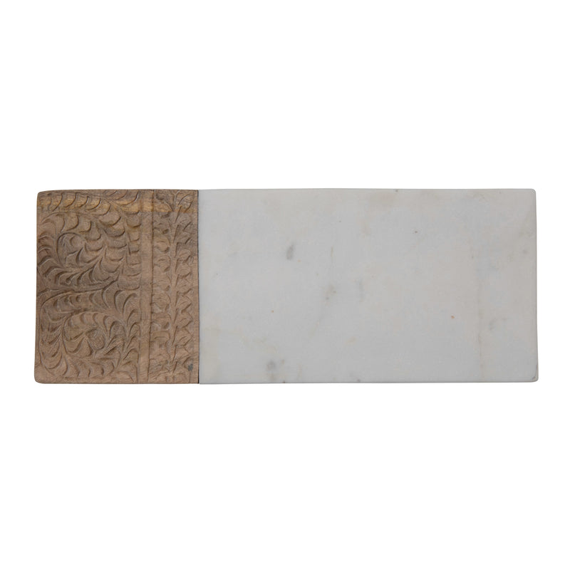 NS Marble and Wood Cutting/Serving Board