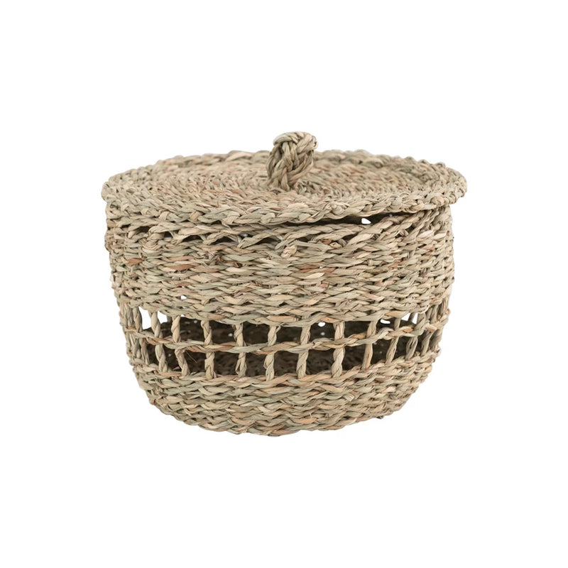 NS Seagrass Basket with Lid