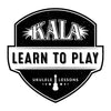 Kala Learn to Play logo with ukulele lessons.  
