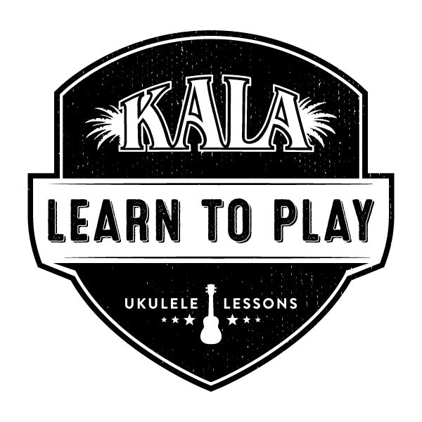 Kala Learn to Play logo with ukulele lessons.  
