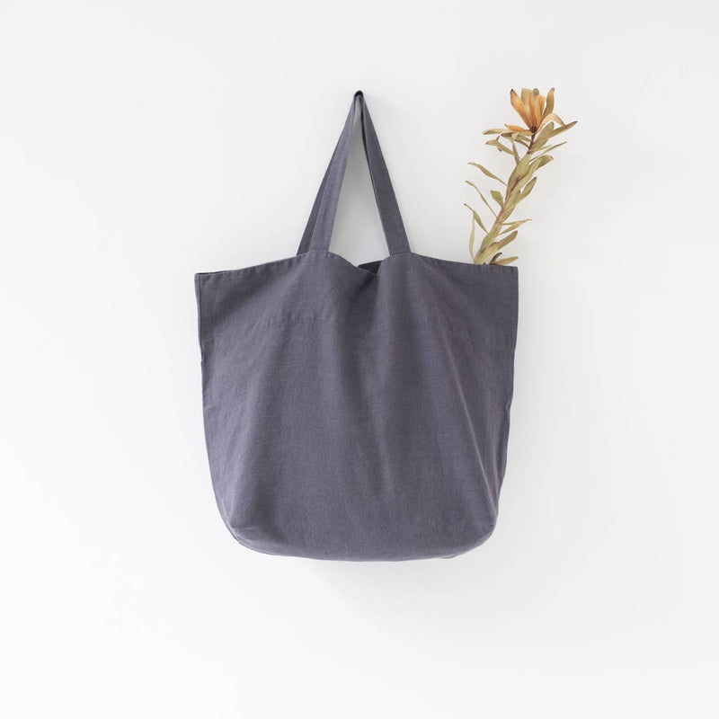 WS Dark Grey Linen Big Bag