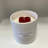 BC 3D heart soy wax candle