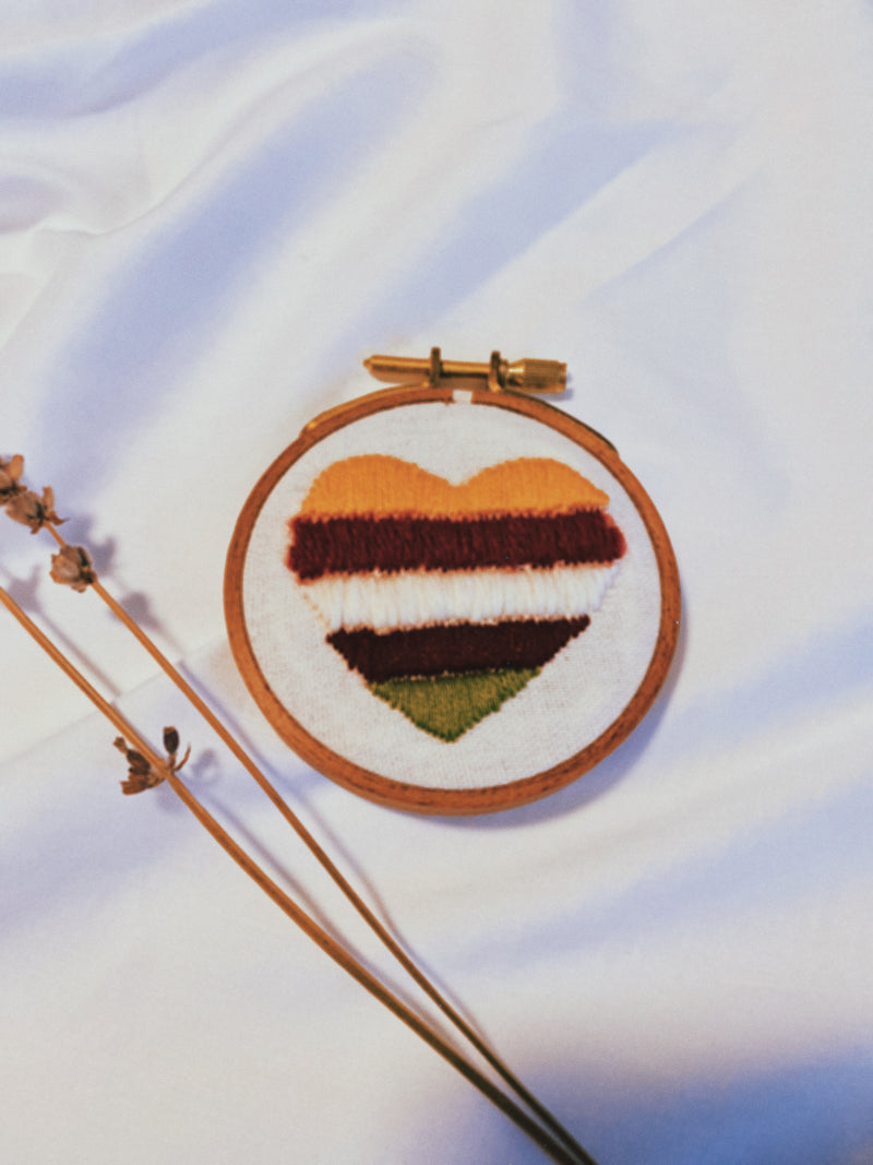 BA - Handcrafted Heart Hoops