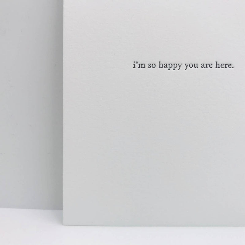 WS CARD-i'm so happy you are here