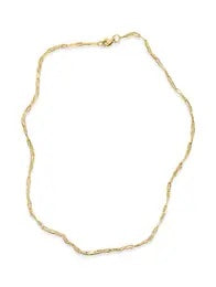 TL JSR Micro Paperclip Necklace