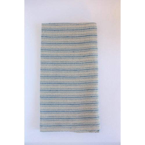 NS Linen Towels Boat Stripe Nat and Bl