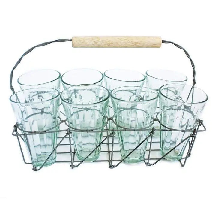 BB - Tea Caddy with 8 Glasses